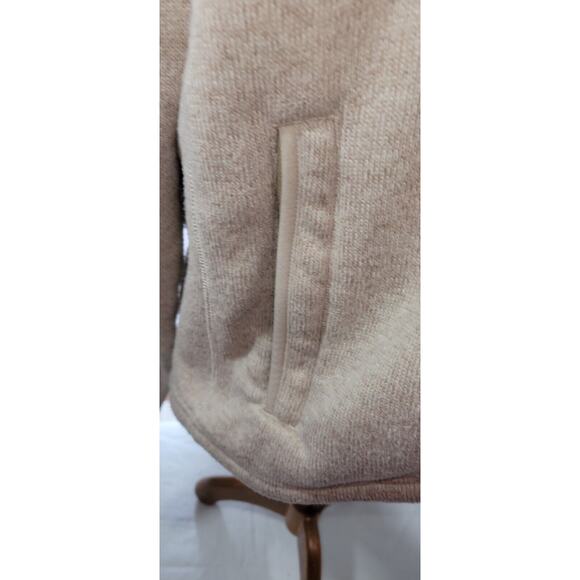 Orvis Trout Bum Mens Large Beige Full Zip Long Sleeve Outdoor Pockets Sweater - Picture 4 of 13